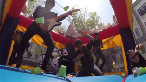 eagles of death metal bounce house|Watch Eagles of Death Metal Get Into The Bouncy House Game.